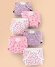 Babyhug 100% Interlock Cotton Reusable Printed Cloth Nappies with Velcro Closure Pack of 6 Rabbit, Rainbow and Flower Print  Small Size| Machine Washable| Soft & Skin Friendly