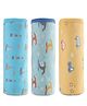 Babyhug 100% Interlock Cotton Wrapper Pack of 3 Helicopter, Boat and Car Print  Multicolor| Soft & Breathable| Comfortable Warm and Soothing| Machine Washable| Travel Friendly| New Born Gifting