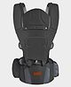 Mi Arcus 6-in-1 Multifunctional Baby Carrier with Breathable Mesh, Adjustable Padded Straps, Hip Seat, and Attached Head Support Cushion & 2 Wash Clothes- Grey