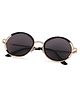 DukieKooky Solid UV Protected Round Sunglasses - Black
