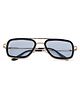 DukieKooky Solid UV Protected Aviator Sunglasses - Blue