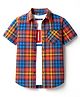 Pine Kids Cotton Woven Half Sleeves Printed Shirt With T-Shirt - Multicolour