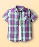 Pine Kids Cotton Woven Half Sleeves Shirt With Printed T-Shirt - Multicolour