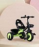 Plug & Play Kids Tricycle with Safety Harness - Black & Neon| Strong Durable Frame & Wheels| Front & Rear Storage Basket| Trike for Boys & Girls| High Backrest