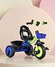 Plug & Play Kids Tricycle with Safety Harness - Neon & Blue| Strong Durable Frame & Wheels| Front & Rear Storage Basket| Trike for Boys & Girls| High Backrest