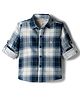 JASH KIDS Oxford Woven Full Sleeves Shirt With Checks - Blue