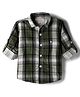 JASH KIDS Oxford Woven Full Sleeves Shirt With Checks - Olive Green