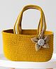 JASMEy HOMESYellow Room Hamper Basket for Gifting with Jute Bow | Baby Shower Return Favor