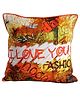 Swayam I love You Print Cushion Cover