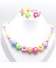 Pihoo Floral Beaded Jewellery Set - Multi Colour