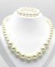 Pihoo Pearls Embellished Jewellery Set - Off White