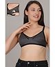 Fabme Cotton Knit Solid Non Padded Seamless Maternity Bra With Side Open Nursing Access - Grey