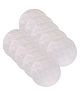 Fabme Cotton Textured Reusable, Washable, Absorbent, Nursing Leak Proof Breast Pads Pack of 10 - White