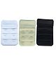 Fabme Bra Extender Pack of 3  - Black, Cream, White