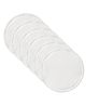 Fabme Cotton Solid Reusable, Washable, Absorbent, Nursing Leak Proof Breast Pads Pack of 6 - White