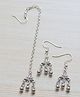 Pretty Ponytails Navratri Theme Silver Plated Ghungroo Embellished Jewellery Set - Silver