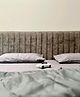 Pravaah India King Size 'Ret' Hemp Bedsheet Set | 100% Hemp & Eco-Friendly | Light Grey