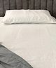 Pravaah India King Size Shwet White Hemp Bedsheet Set | 100% Hemp & Herringbone Weave