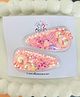Radhya accessories Stars Detailed Hair Clips - Pink