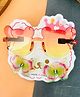 Radhya accessories Animal Ears Designed Sunglasses With Butterfly Applique Detailed Hair Clips Set - Multi Colour