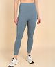 Zelena 95% Cotton 5% Elastane Solid Pre & Post Pregnancy Maternity Leggings - Blue