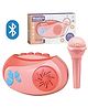 NEGOCIO Indoor Outdoor Home Karaoke Machine With Microphone Kids Toy Musical Instrument-for Singing & Entertainment- Pack of 1 - Pink