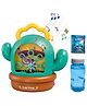 NEGOCIO Bubble Machine  Portable Cactus Shaped Automatic Bubble Blower,bubble Maker for Kids With Sound Lights, Bubbles Toy-pack of 1 - Turquoise