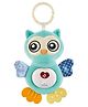 NEGOCIO Baby Soothing Owl Baby Toys Custom Stuffed Animals Plush Toys With Light Music-pack of 1 - Blue - Height 24 cm