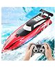 NEGOCIO Rc Boat High-speed Speedboat Electric Yacht Charging 2.4g Rc Boat Double Helix Pulse High-speed Water Controller-pack of 1 - Color May Vary