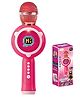 NEGOCIO Mini Wireless Karaoke Microphone and Speaker Kids Electric Karaoke Machine Toy With Light and Music Effects- Pack of 1 - Pink