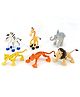 NEGOCIO Mini Jungle Animals Toys Set,Wild Animal Kingdom Figures Set- PACK OF 1