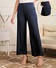 Zelena 95% Viscose 5% Lycra Knit Solid Pre & Post Pregnancy Maternity Pants - Navy Blue