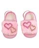 Daizy Stones Embellished Heart Designed Booties - Baby Pink