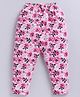 Parrot Crow Cotton Knit Floral Printed Pajama - Light Pink