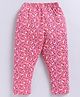 Parrot Crow Cotton Knit Floral Printed Pajama - Pink
