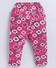 Parrot Crow Cotton Knit Floral Printed Pajama - Magenta