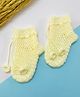 Little Peas Handmade Crochet Designed Socks - Off White