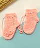 Little Peas Handmade Crochet Designed Socks - Peach