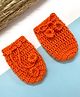 Little Peas Handmade Crochet Designed Mittens - Orange