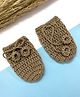 Little Peas Handmade Crochet Designed Mittens - Dark Beige