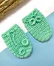 Little Peas Handmade Crochet Designed Mittens - Mint Green
