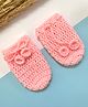 Little Peas Handmade Crochet Designed Mittens - Peach