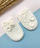 Little Peas Handmade Crochet Designed Mittens - White