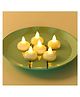 ADKD 6 Pcs Water Sensor LED Flameless Tealight Candles  Warm White Flickering Battery Operated Decorative Lights for Home, Festival, Wedding, Parties & Puja (Multicolor)