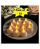 ADKD 12 Pcs Water Sensor LED Flameless Tealight Candles  Warm White Flickering Battery Operated Decorative Lights for Home, Festival, Wedding, Parties & Puja (Multicolor)