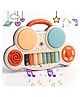 ADKD Kids Musical Learning Keyboard with Drums & Lights  Educational Piano Toy with Sound Effects, Music & Story Mode for Boys & Girls (Random Color)