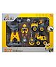 ADKD DIY Construction Vehicle Toy Set with Trucks, Worker Figure, Screwdriver & Accessories | Educational Building Toy Kit for Kids (Random JCB Set)