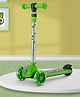 Ben 10 Kids 3 Wheel Kick Scooter with LED Wheels - Green| Wide Standing Deck| 3 Level Height| Aluminium Alloy| Lean To Steer| 40 Kg Capacity | Toy for 3 to 14 years Boys & Girls| Activity Gifting