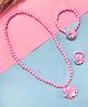 Little Peas Pearls Embellished & Doll Charm Applique Detailed Jewellery Set - Light Pink