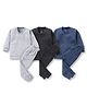 The Boo Boo Club Cotton Blend Knit Pack Of 3 Full Sleeves Ribbed Thermal Set - Multi Colour